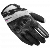 Manusi moto dame Spidi flash-r evo, Negru/Alb