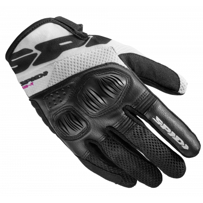 Manusi moto dame Spidi flash-r evo, Negru/Alb