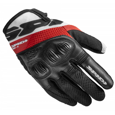 Manusi moto dame Spidi flash-r evo, Negru/Rosu/Alb