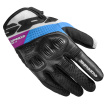 Manusi moto dame Spidi flash-r evo, Negru/Albastru/Roz thumb