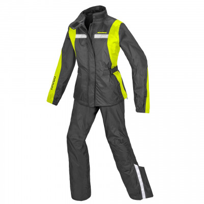 Echipa impermeabila dame Spidi urban rain kit, Negru/Galben fluo