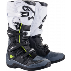 Cizme motocross Alpinestars tech 5, Negru/Gri/Alb Cizme motocross Alpinestars tech 5, Negru/Gri/Alb
