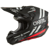 Casca motocross O'Neal 5series polyacrylite squadron V.22, Negru/Gri/Rosu