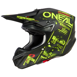 Casca motocross O'neal 5series polyacrylite attack V.23, Negru/Galben fluo Casca motocross O'neal 5series polyacrylite attack V.23, Negru/Galben fluo