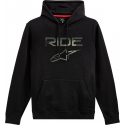 Hanorac moto Alpinestars hoodie ride camo, Negru Hanorac moto Alpinestars hoodie ride camo, Negru