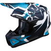 Casca motocross Moose racing fi agroid, Albastru/Alb Casca motocross Moose racing fi agroid, Albastru/Alb thumb