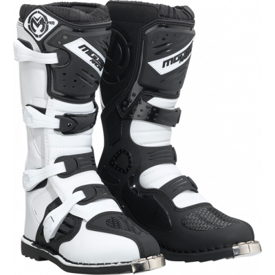 Cizme motocross Moose racing qualifier, Negru/Alb