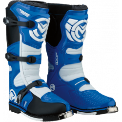 Cizme motocross Moose racing qualifier Negru/Alb/Albastru