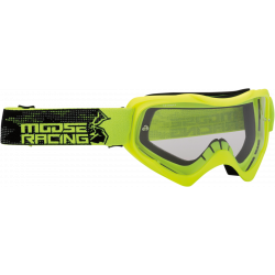 Ochelari motocross Qualifier agroid, Negru/Galben fluo