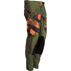 Pantaloni motocross pentru copii Moose racing agroid youth, Verde/Portocaliu
