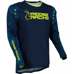 Bluza motocross Moose racing agroid, Albastru/Galben fluo