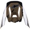 Cozoroc pentru casca motocross  Alpinestars supertech M5, Negru/Maro thumb