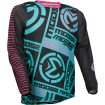 Bluza motocross Moose racing sahara, Albastru/Roz thumb