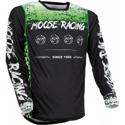 Bluza motocross Moose racing M1, Negru/Verde