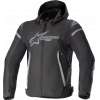 Geaca moto din textil Alpinestars zaca Waterproof, Negru/Gri