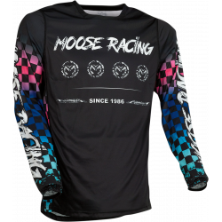 Bluza motocross Moose racing M1, Negru/Roz