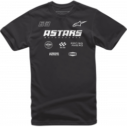 Tricou moto Alpinestars tee multi race, Negru
