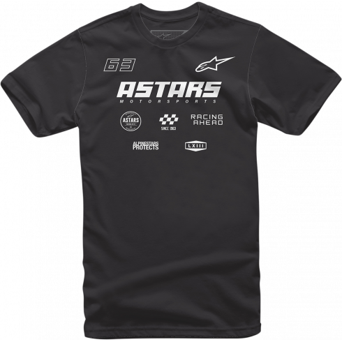 Tricou moto Alpinestars tee multi race, Negru Tricou moto Alpinestars tee multi race, Negru