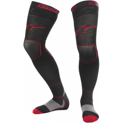 Sosete motocross Alpinestars tech layer long MX, Negru/Rosu