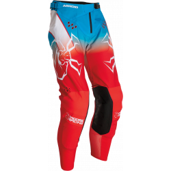 Pantaloni motocross Moose racing agroid, Rosu/Alb/Albastru