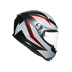 Casca AGV K-6 S FLASH MATT, Negru/Gri/Rosu thumb