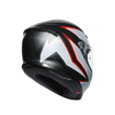 Casca AGV K-6 S FLASH MATT, Negru/Gri/Rosu thumb