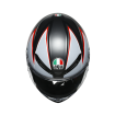 Casca AGV K-6 S FLASH MATT, Negru/Gri/Rosu thumb