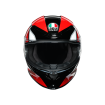Casca K-6 S HYPHEN, Rosu/Negru/Alb thumb