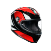 Casca K-6 S HYPHEN, Rosu/Negru/Alb thumb