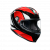 Casca K-6 S HYPHEN, Rosu/Negru/Alb thumb