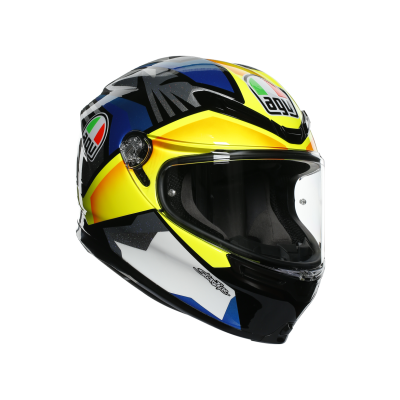 Casca AGV K-6 JOAN BLACK/BLUE/YELLOW Casca AGV K-6 JOAN BLACK/BLUE/YELLOW