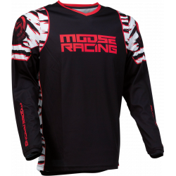 Bluza motocross Moose racing qualifier, Negru/Rosu