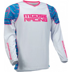 Bluza motocross Moose racing qualifier, Alb/Roz
