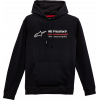 Hanorac moto Alpinestars hoodie linear-rac, Negru