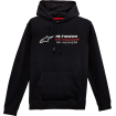 Hanorac moto Alpinestars hoodie linear-rac, Negru thumb