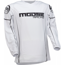 Bluza motocross Moose racing qualifier, Alb/Negru