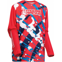 Bluza pentru copii Moose racing agroid, Rosu/Alb/Negru