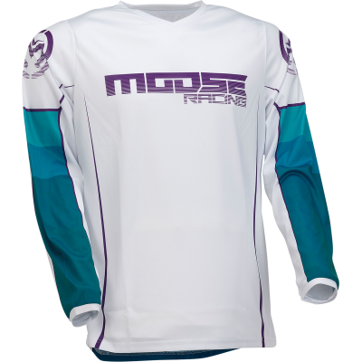 Bluza motocross Moose racing qualifier, Alb/Albastru