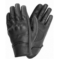 Manusi din piele Moto id route perforated, Negru