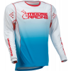 Bluza motocross Moose racing agroid, Alb/Rosu/Albastru