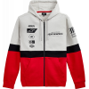 Hanorac moto Alpinestars Position Zip Hoodie, Alb/Rosu/Negru
