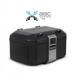 Valiza moto din aluminiu SHAD TR55, Negru, 55L