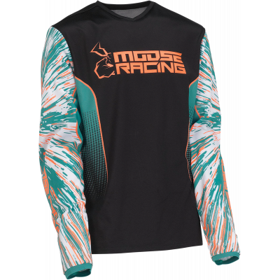 Bluza copii Moose racing agroid, Albastru/Portocaliu/Negru