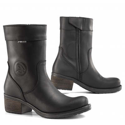 Ghete moto dame Falco ayda 2, Negru
