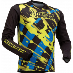 Bluza copii Moose racing agroid, Negru/Galben/Albastru