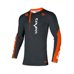 Bluza motocross Seven rival rift, Negru/Portocaliu Bluza motocross Seven rival rift, Negru/Portocaliu