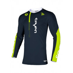 Bluza motocross Seven rival rift, Albastru/Galben