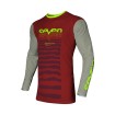 Bluza motocross Seven vox surge, Burgundia/Alb thumb