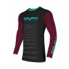 Bluza motocross Seven vox surge concrete, Negru/Burgundie