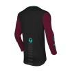 Bluza motocross Seven vox surge concrete, Negru/Burgundie thumb